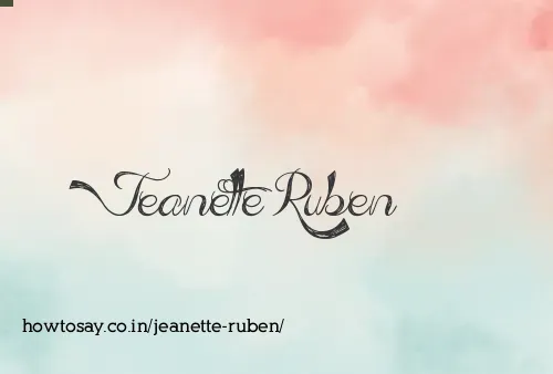 Jeanette Ruben