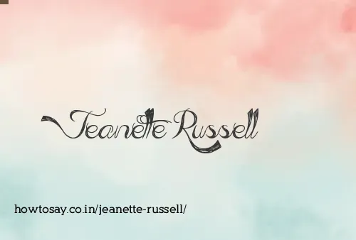 Jeanette Russell