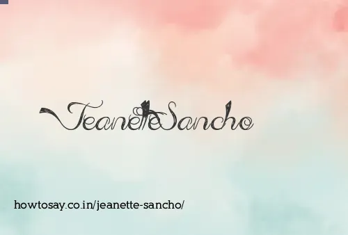 Jeanette Sancho