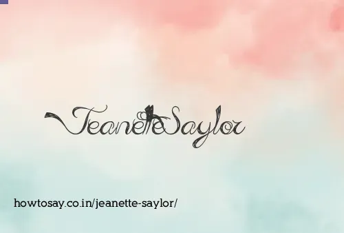 Jeanette Saylor