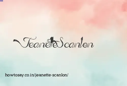 Jeanette Scanlon