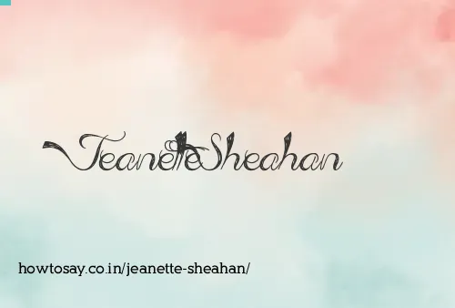 Jeanette Sheahan