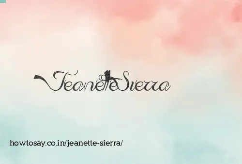 Jeanette Sierra