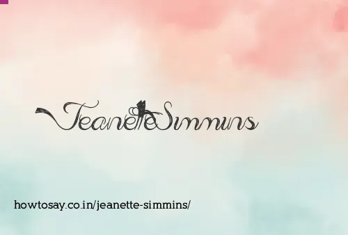 Jeanette Simmins
