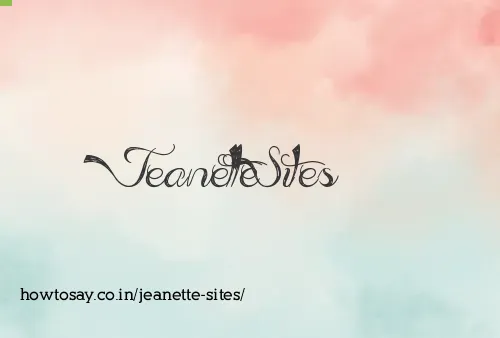 Jeanette Sites
