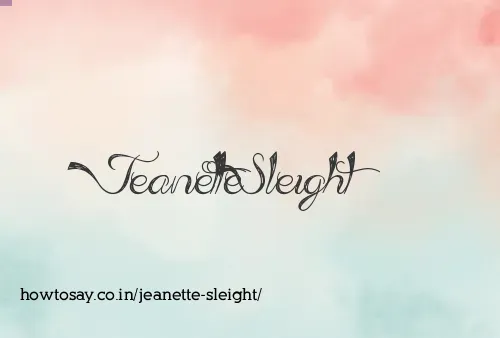 Jeanette Sleight