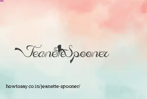 Jeanette Spooner