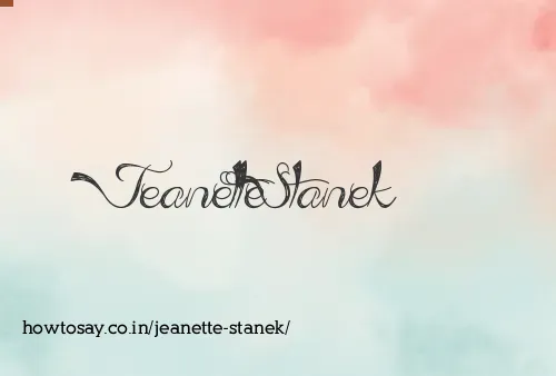 Jeanette Stanek