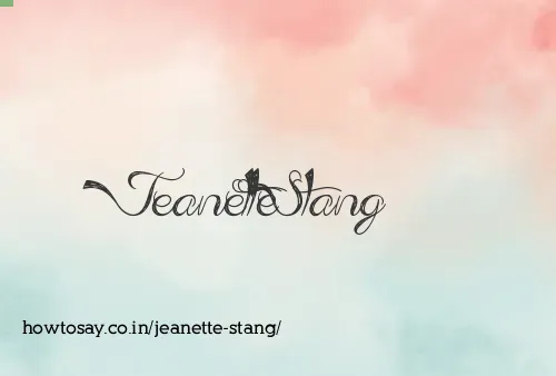 Jeanette Stang