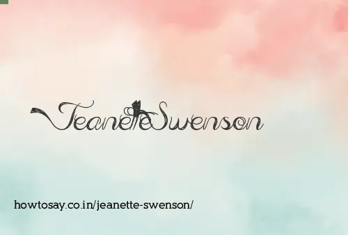 Jeanette Swenson