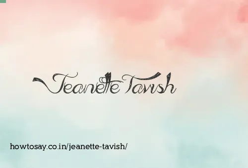 Jeanette Tavish