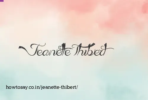 Jeanette Thibert