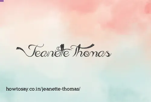 Jeanette Thomas
