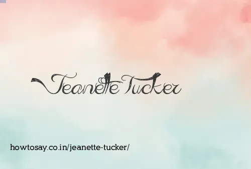 Jeanette Tucker