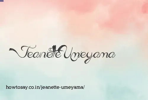 Jeanette Umeyama