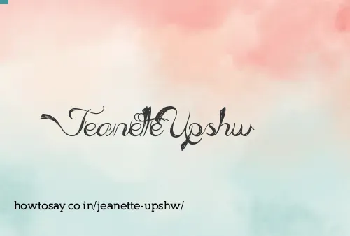 Jeanette Upshw