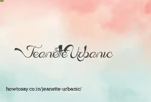 Jeanette Urbanic