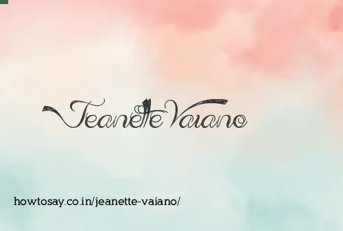 Jeanette Vaiano