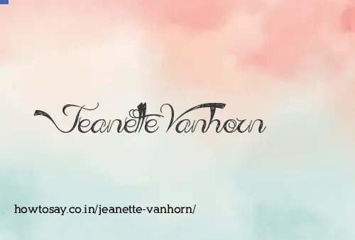 Jeanette Vanhorn