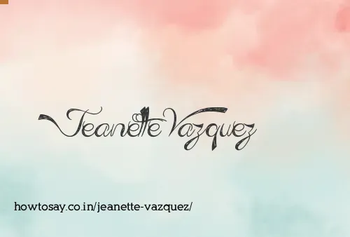 Jeanette Vazquez