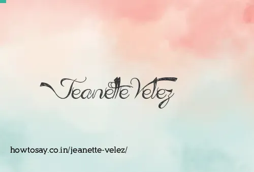 Jeanette Velez