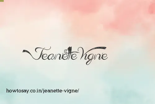 Jeanette Vigne