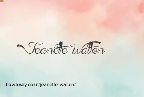 Jeanette Walton