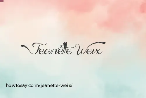 Jeanette Weix