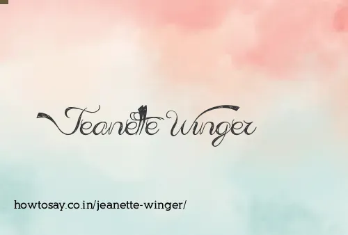 Jeanette Winger