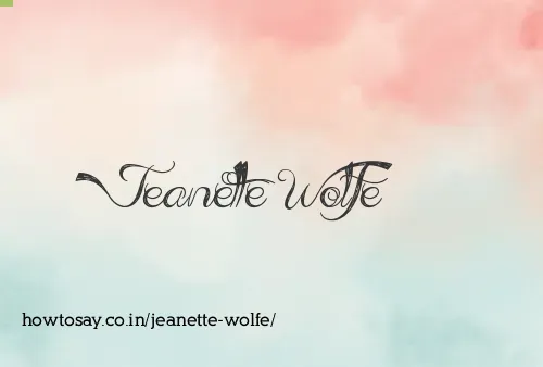 Jeanette Wolfe