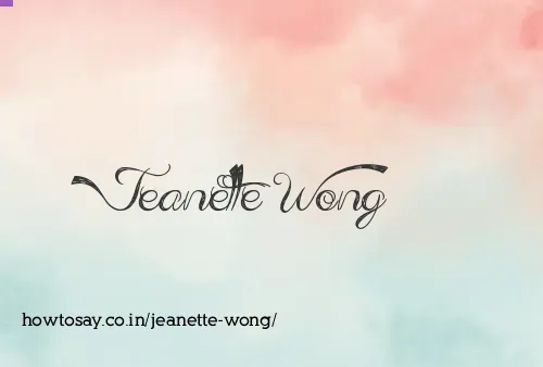 Jeanette Wong