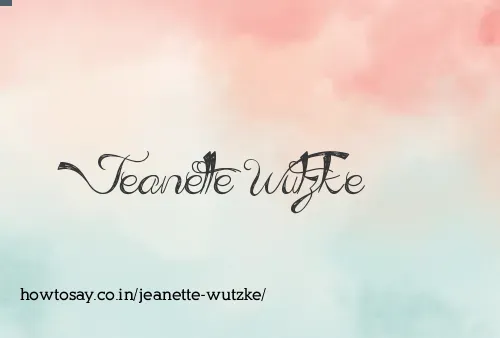 Jeanette Wutzke