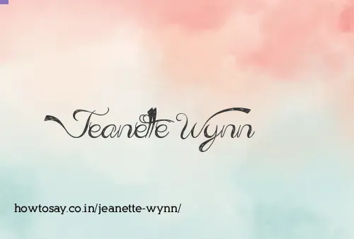 Jeanette Wynn