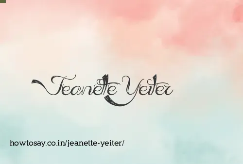 Jeanette Yeiter