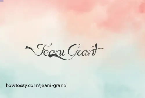 Jeani Grant