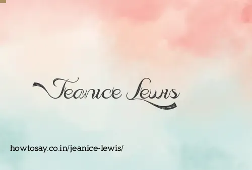 Jeanice Lewis