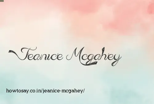 Jeanice Mcgahey