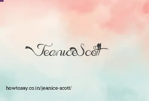 Jeanice Scott
