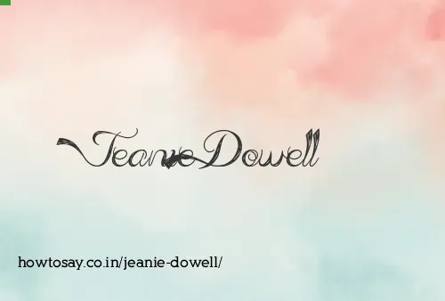 Jeanie Dowell