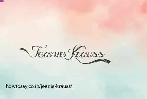 Jeanie Krauss