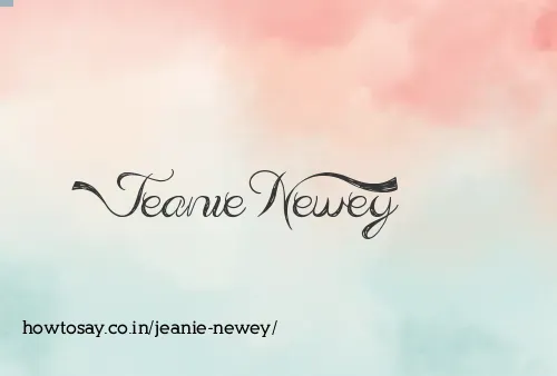 Jeanie Newey