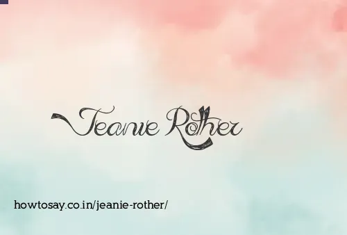 Jeanie Rother