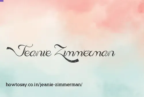 Jeanie Zimmerman