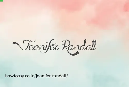Jeanifer Randall