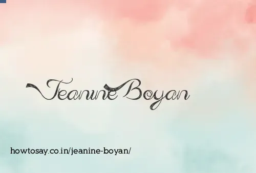 Jeanine Boyan