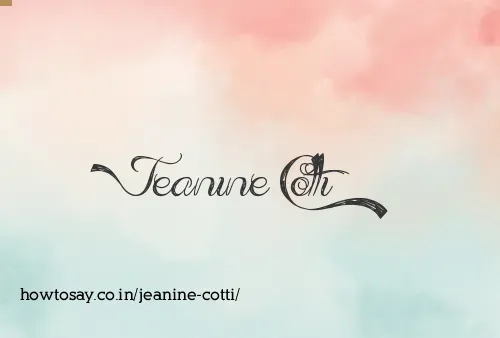 Jeanine Cotti