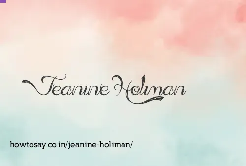 Jeanine Holiman