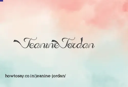 Jeanine Jordan