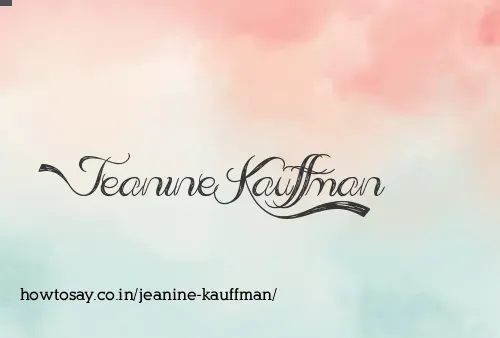Jeanine Kauffman