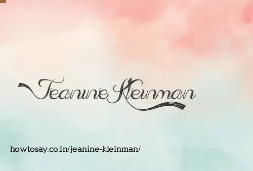 Jeanine Kleinman